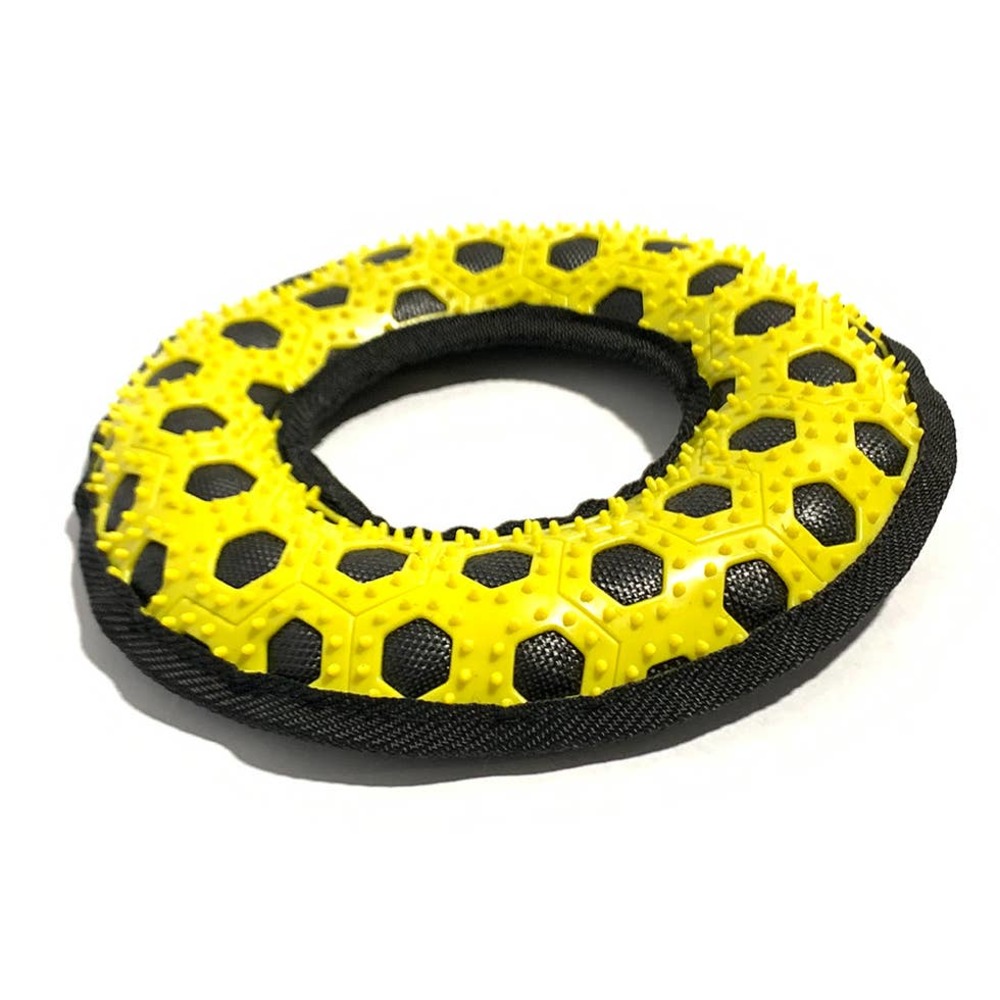 Ballistic Ring Dog Toy Yellow